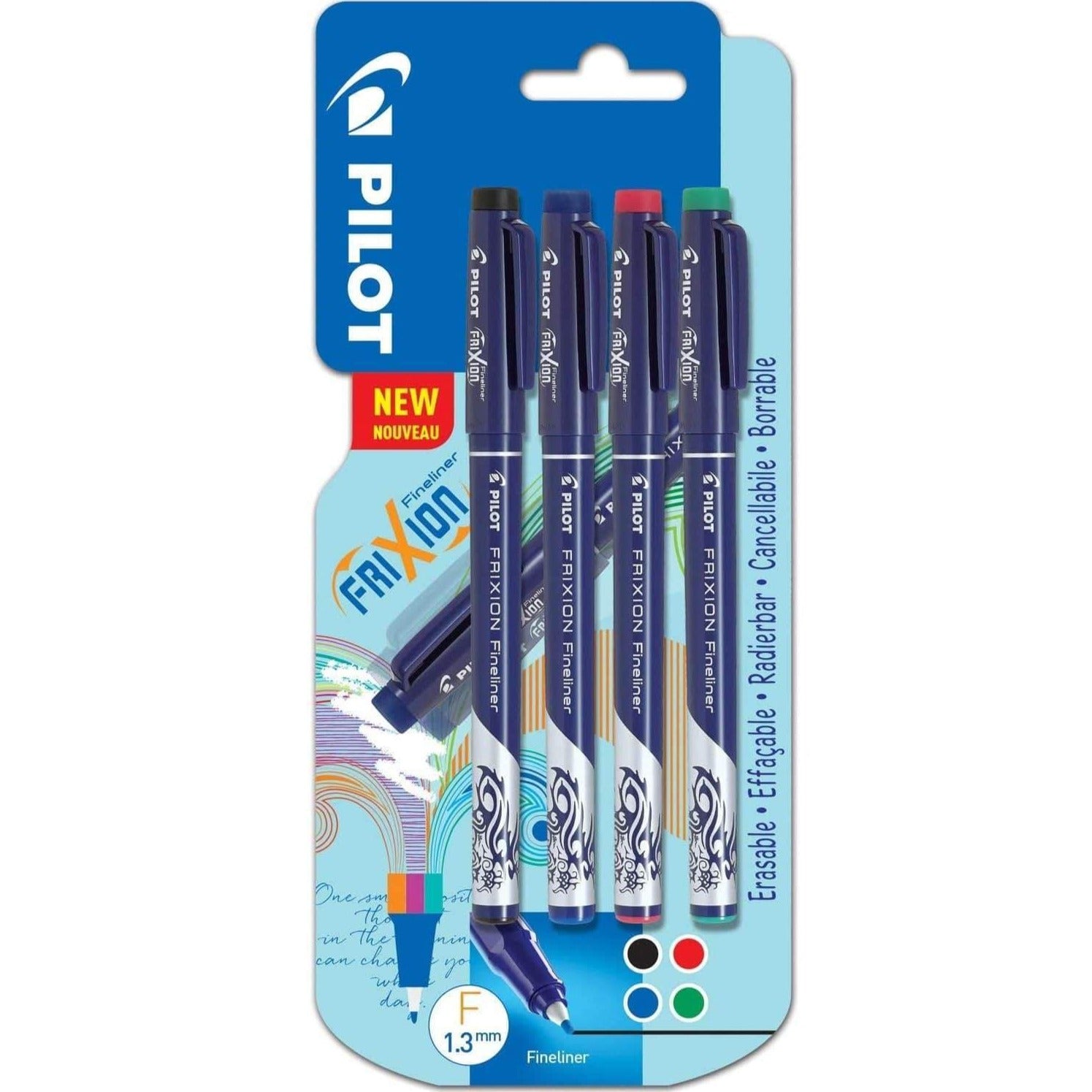 Pilot FriXion Fineliner 4 Pack